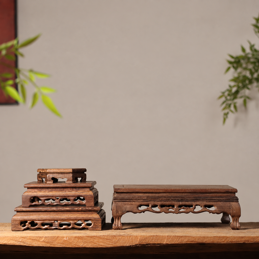 Ebony Wood Display Stand for Statues