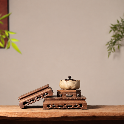 Ebony Wood Display Stand for Statues