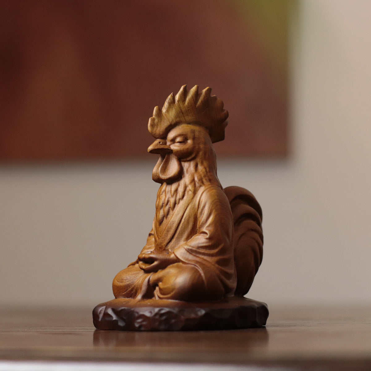Meditating Chinese Zodiac Animal Figurines in Cypress