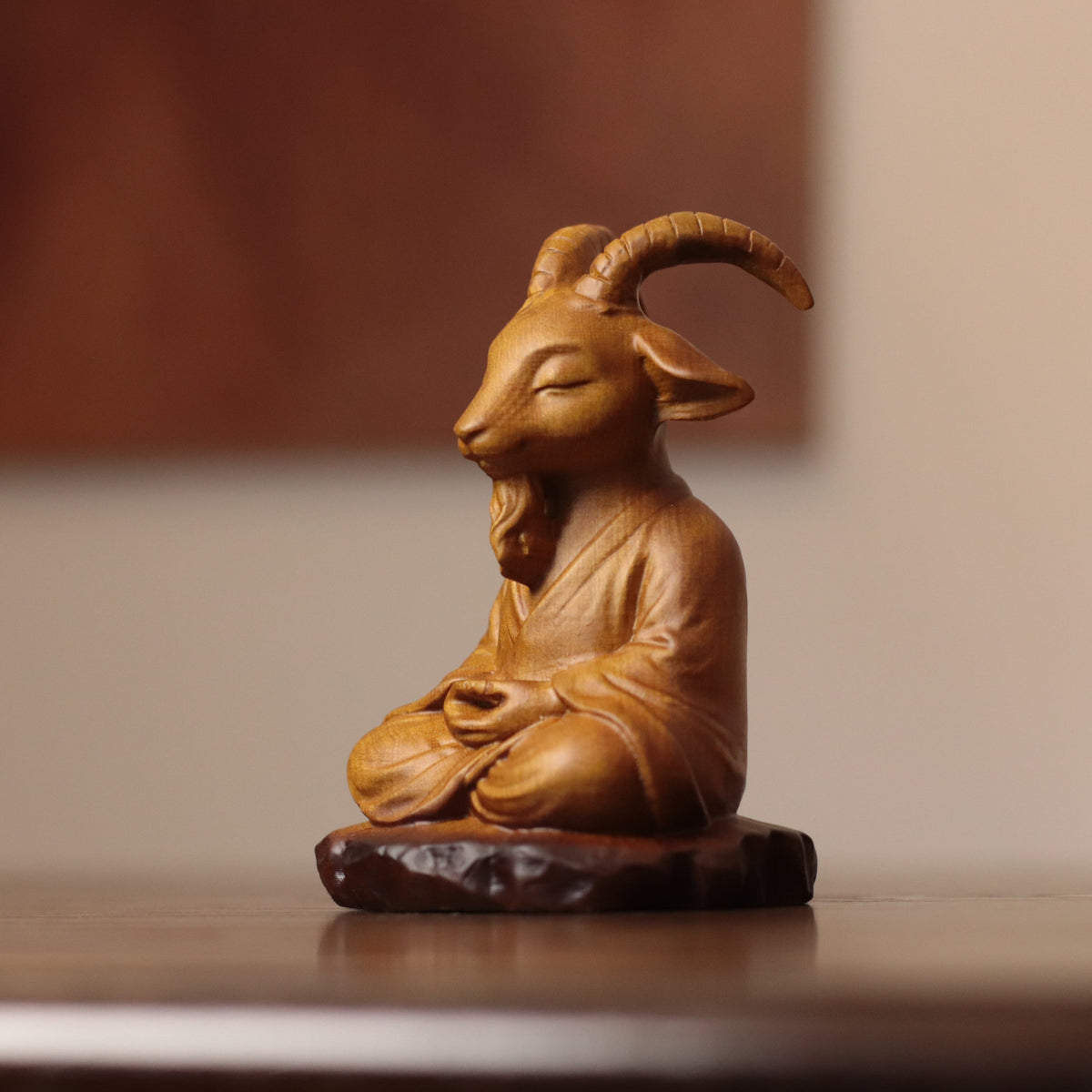 Meditating Chinese Zodiac Animal Figurines in Cypress