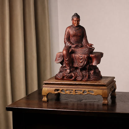 Prabhutaratna Buddha Statue in Padauk Wood