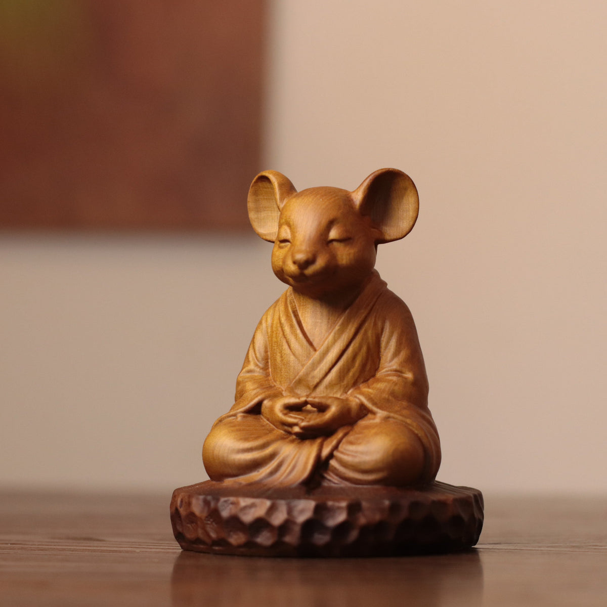 Meditating Chinese Zodiac Animal Figurines in Cypress
