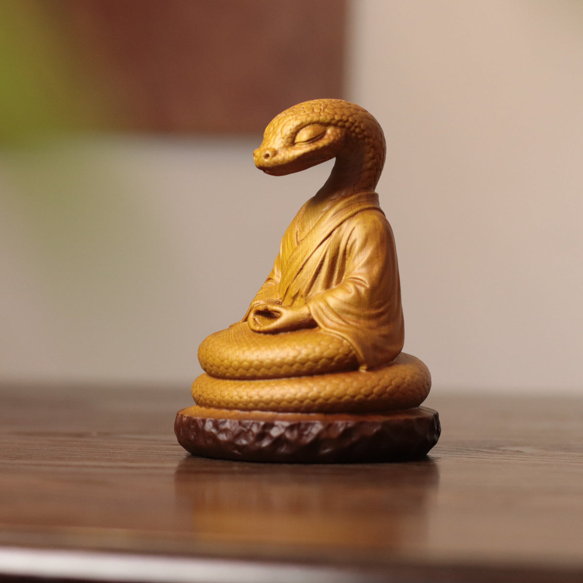 Meditating Chinese Zodiac Animal Figurines in Cypress